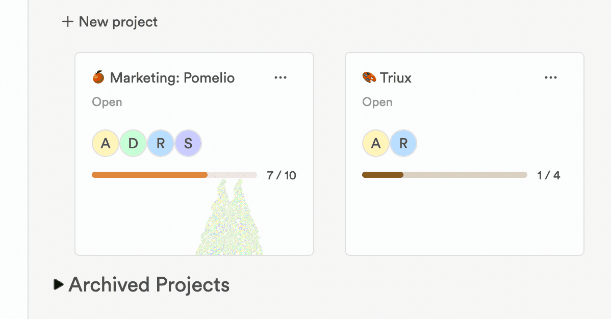 Team project management in the ProjectBook app